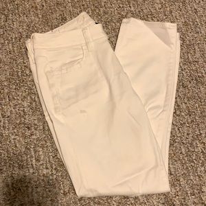 American Eagle white skinny jeans